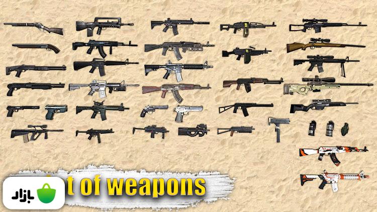 تنوع سلاح‌ها در بازی کانتر 2
