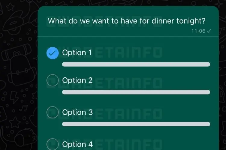 رابط کاربری ایجاد نظرسنجی به شما این امکان را خواهد داد که یک سوال ارسال کنید و حداکثر تا ۱۲ گزینه برای پاسخش در نظر بگیرید