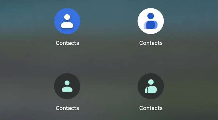 آیکون‌های جدید بخش Contacts و Phone دیگر سایه و پس زمینه ندارند و به طور قابل توجهی ساده‌تر شده‌اند. همچنین، Messages نیز مانند دو اپلیکیشن دیگر طراحی ساده‌تری پیدا کرده