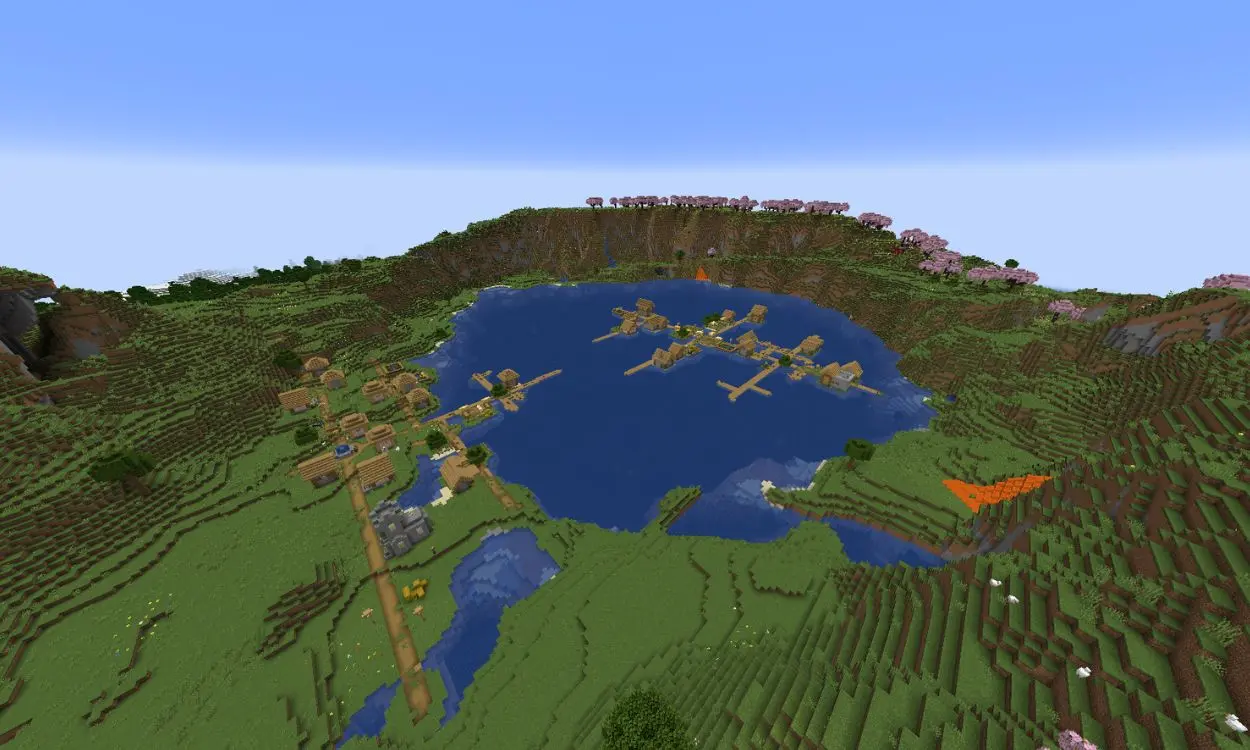 Village on a Lake