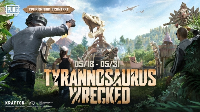 سازندگان پابجی گوشی رویدادی به نام Tyrannosaurus Wrecked را شروع کرده‌اند که با شرکت در آن، می‌توانید به اندازه صد دلار، یو سی که همان ارز درون بازی هست را برنده شوید