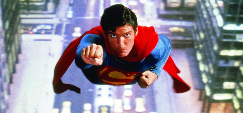 سوپرمن در سال 1978 با امکانات جلوه‌های ویژه‌ی به شدت کم