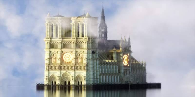 کلیسا نوتردام در Minecraft