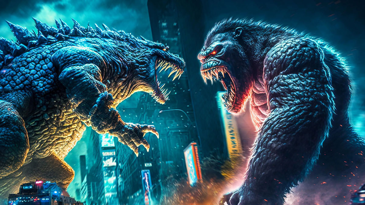 اتحاد کینگ کونگ و گودزیلا در پوستر Godzilla x Kong The New Empire