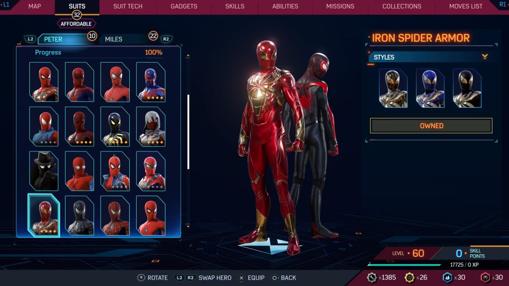 لباس Iron Spider Armor