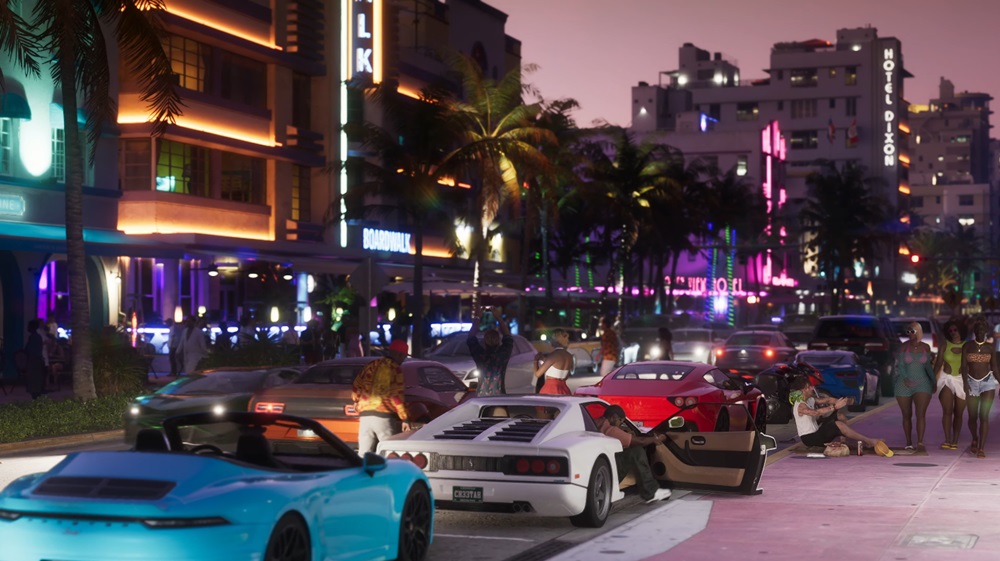 خیابان‌های شهر Vice City در بازی GTA 6