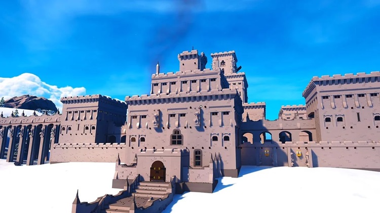 قلعه بزرگ ساخته شده توسط یکی از بازیکنان لگو فورتنایت