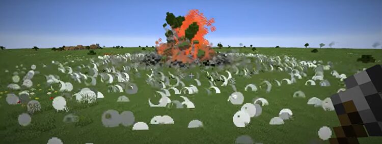 ماد OppenMiner برای بازی ماینکرفت که حالت انفجارهای بازی را واقعی‌تر کرده است. 