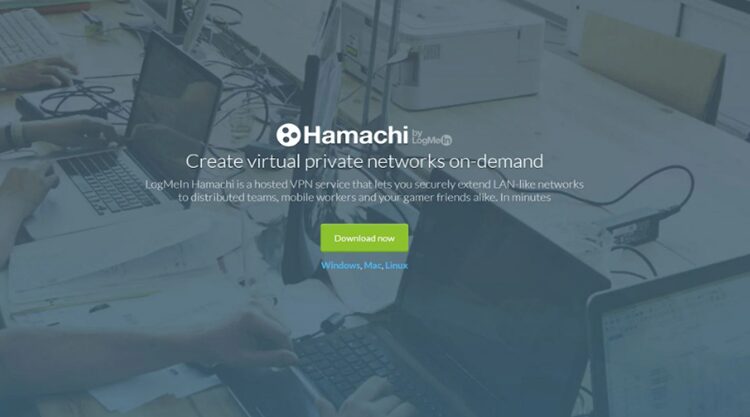 صفحه اصلی Hamachi