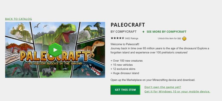 Paleocraft Mod