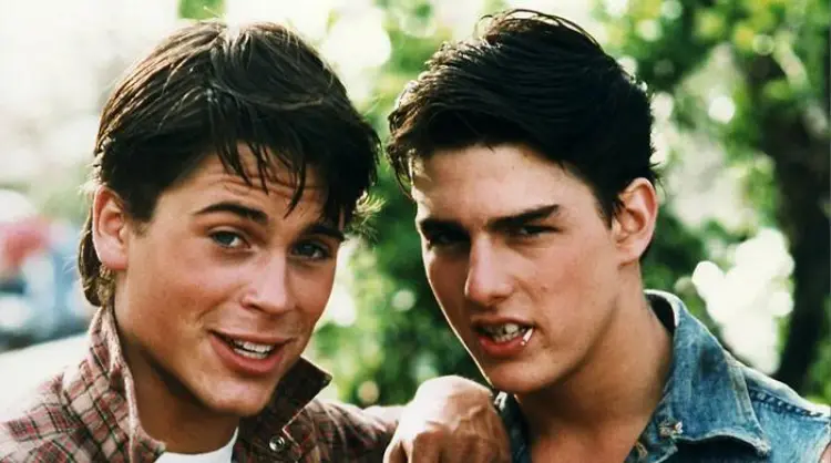 تام کروز جوان در The Outsiders