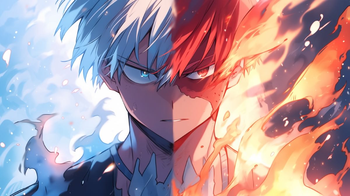 شوتو تودوروکی از انیمه My Hero Academia