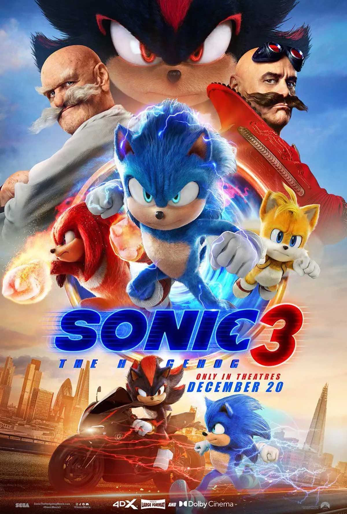 پوستر جدید Sonic the headhog 3