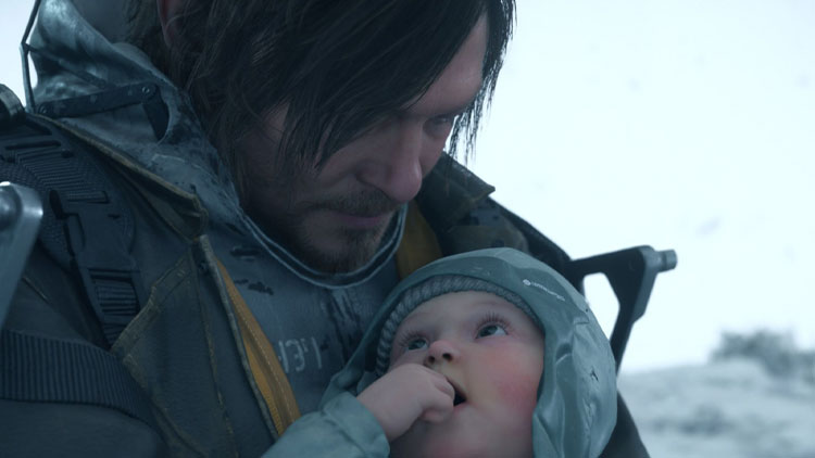 کیسه کاغذی سخنگوی PT در بازی Death Stranding 2