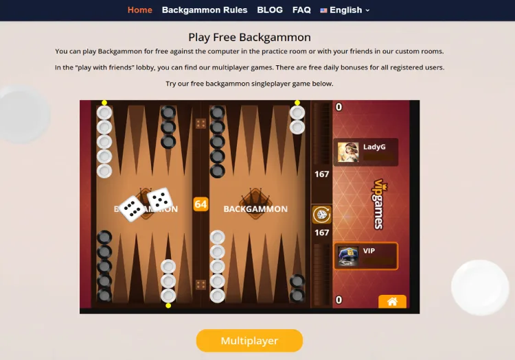 تخته نرد VIP Backgammon