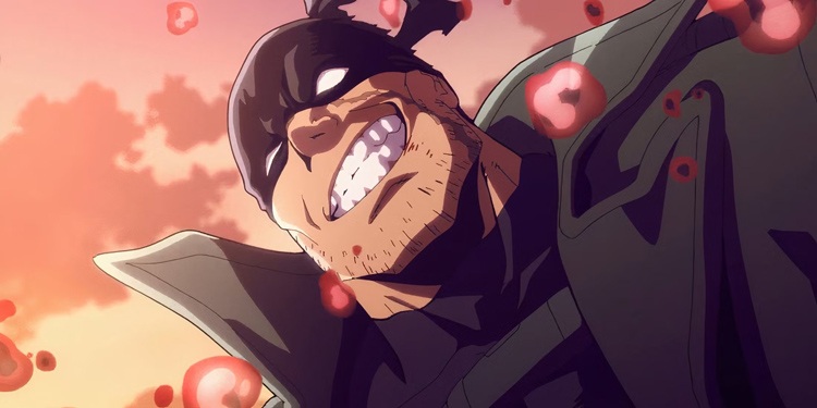 ناکداستر و پالتو بلند سبزرنگ و ته ریش های نامنظم در انیمه My Hero Academia