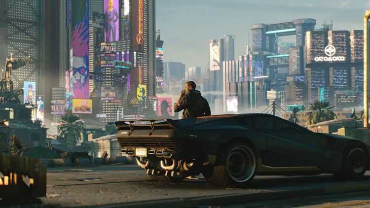 فضای بازی جهان باز Cyberpunk 2077
