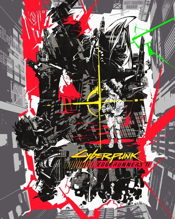 پوستر دنباله انیمه Cyberpunk: Edgerunners