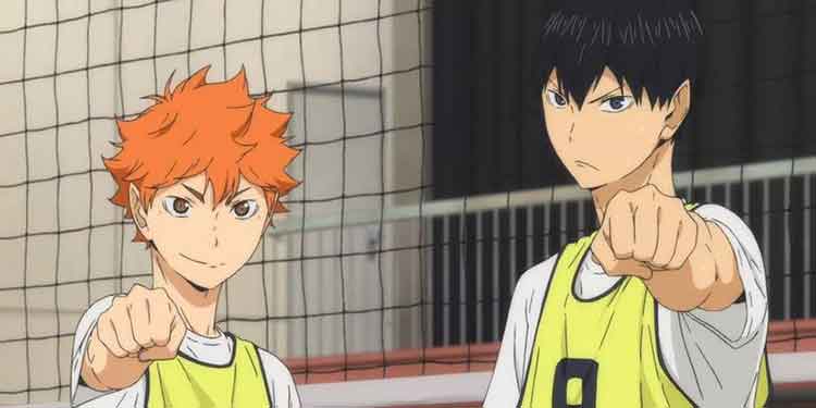 هیناتا (Hinata) و کاگه‌یاما (Kageyama)