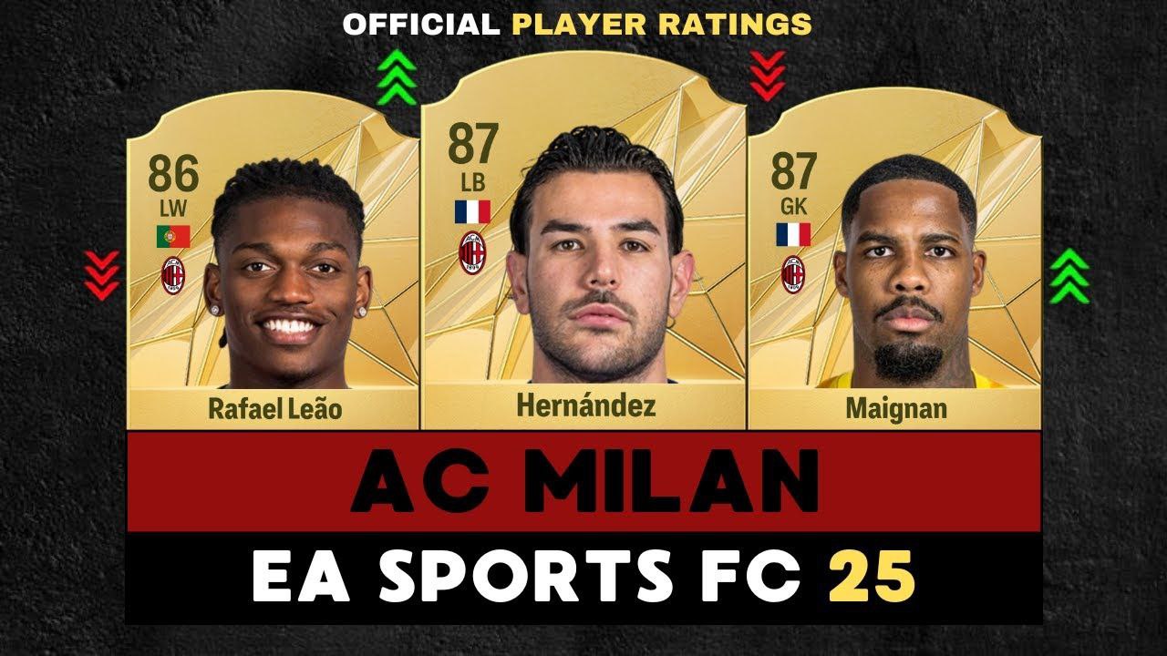 ریتینگ بازیکنان آث میلان در FC 25