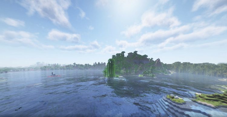 تاثیر شیدر پک Complementary Shaders روی بازی ماینکرفت