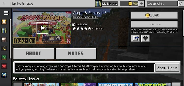 در اینجا نحوه دانلود و نصب افزونه Crops & Farms برای ماینکرفت بدراک آورده شده است.