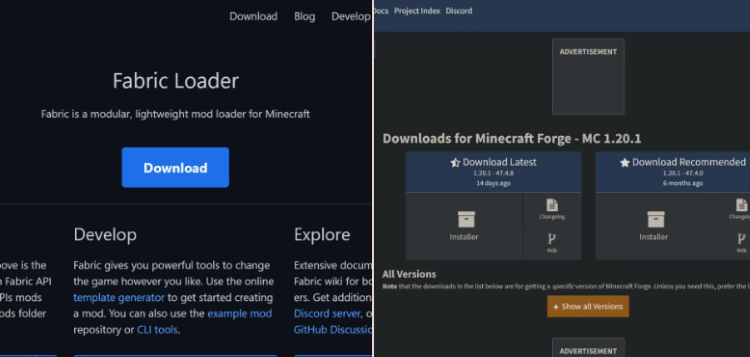 نصب فابریک یا فورج برای بازی ماینکرفت