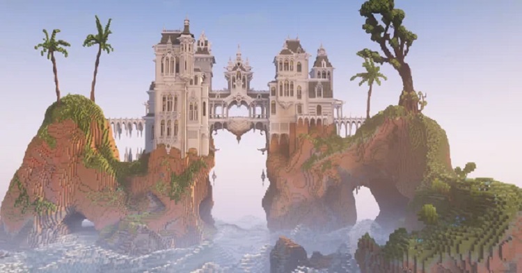 با الایترا در ماینکرفت باید از زیر این پل عبور کنید!
