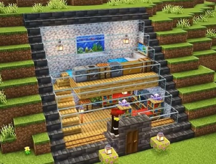 در این خانه ماینکرفت دیگر نیازی به طراحی همه دیوارها ندارید!