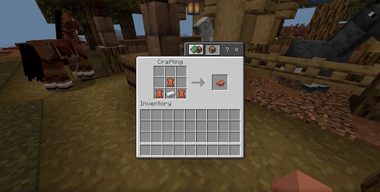 زین‌ها اکنون می‌توانند در ماینکرفت ساخته شوند.