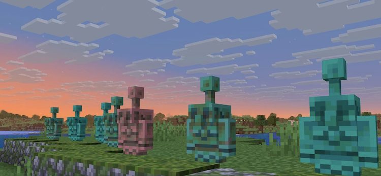 از مس می‌توان برای ساخت بسیاری از آیتم‌ها، از جمله کاپر گالم در بازی ماینکرفت استفاده کرد.