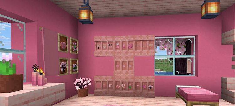 بلوک شلف در ماینکرفت هم ​​کاربردی و هم تزئینی است.