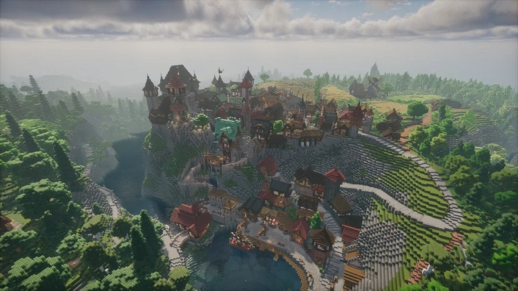 این شهر ماینکرفت یکی از زیباترین مناظر تاریخ بازی است!