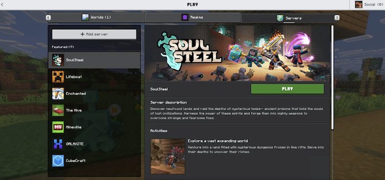 موجانگ گهگاه میزبان سرورهای رسمی رویدادها است.