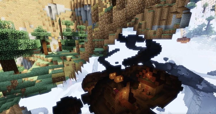 بازیکنان ماینکرفت یک روستای زیرزمینی کشف کردند.