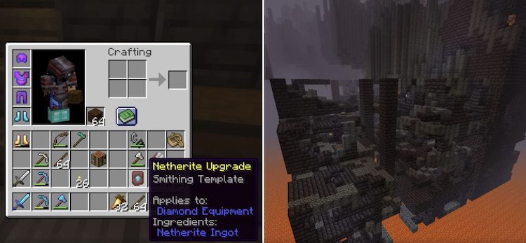 الگوی آهنگری ارتقاء یافتهی ندرایت را فقط میتوان در بسشن رمنانت ماینکرفت پیدا کرد.