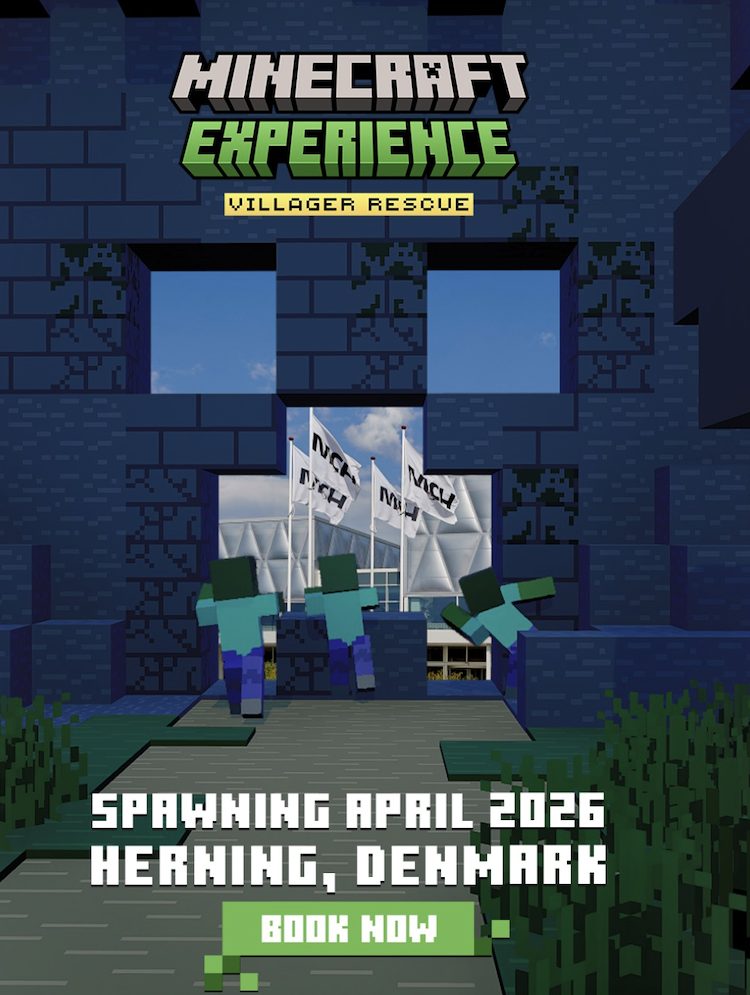 ماینکرفت اکسپرینس در سال ۲۰۲۶ به دانمارک میآید.