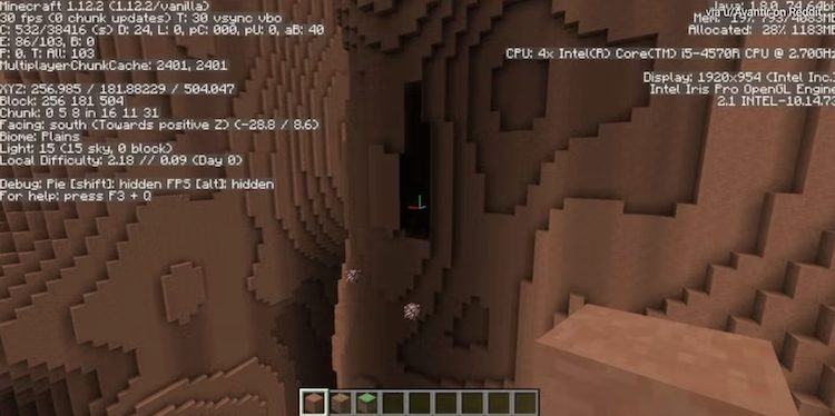 لود نادرست چانکها در بازی ماینکرفت باعث این مشکل میشود.