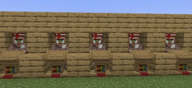 بازیکنان میتوانند از ویلیجرهای کتابدار برای دریافت انچنتمنتهای مورد نظر خود در بازی ماینکرفت استفاده کنند.