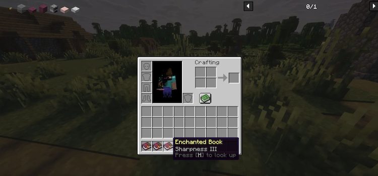 شارپنس میزان آسیب حمله‌ای شمشیر را در بازی ماینکرفت افزایش می‌دهد.