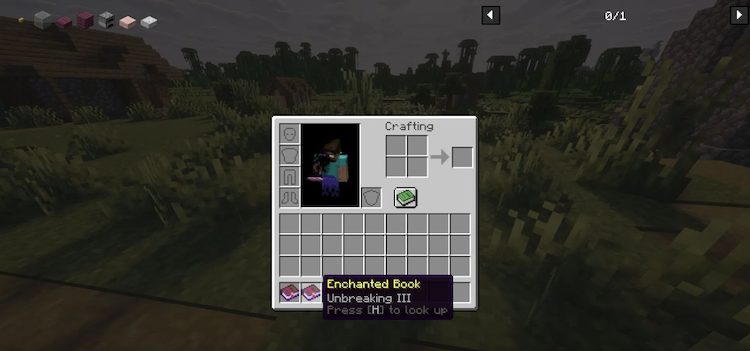 آنبریکینگ با کاهش میزان فرسایش دوام، عمر سلاح را در بازی ماینکرفت افزایش می‌دهد.