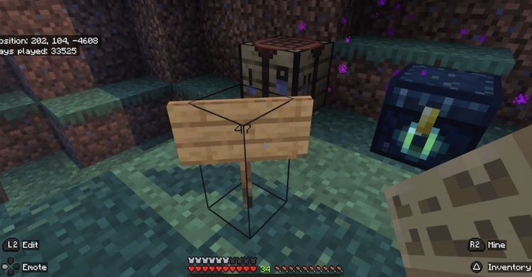 بازیکن ماینکرفت سانسور عجیبی در ماینکرفت پیدا کرده است.