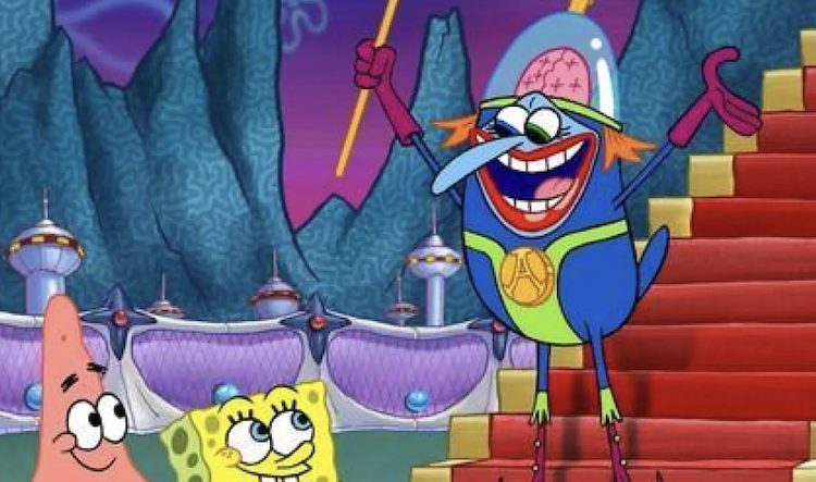 باب اسفنجی، پاتریک ستاره و پادشاه آتلانتیس در یک قاب