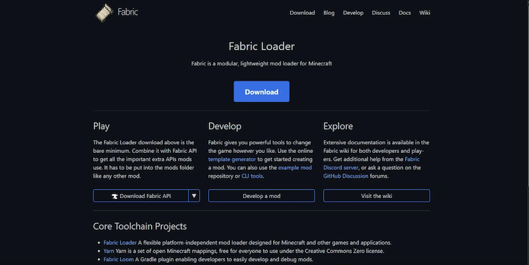 ماد لودرهای فابریک به مادها اجازه میدهد تا روی بازی ماینکرفت اجرا شوند.