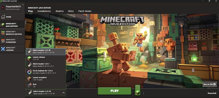 نسخه بازی اصلاحشده را باز کرده و وارد دنیایی شوید تا ماد جدید را تست کنید.