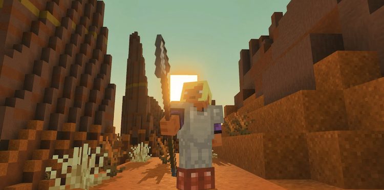 نیزه سلاح بسیار جالبی در بازی ماینکرفت خواهد بود.