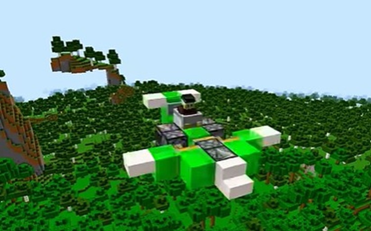 این سازه ماینکرفت شاید شبیه هواپیما نباشد، اما واقعا پرواز می‌کند