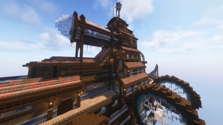 سازنده سعی کرده تا همه جزئیات را در این سازه ماینکرفت قرار دهد