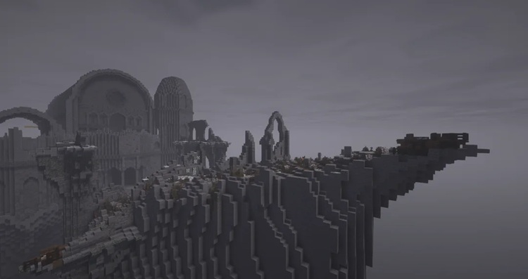 جو تاریک دارک سولز به خوبی در این دنیای ماینکرفت دیده میشود!