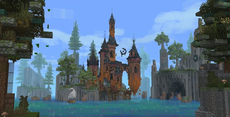 ماینکرفت به شما اجازه ساخت قلعههای شناور در هوا را میدهد!